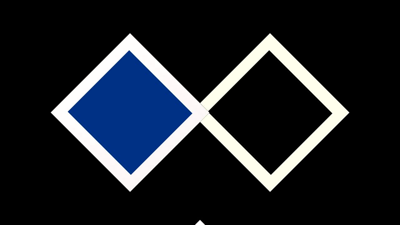 다양한 방향으로 배경에서 움직이는 로 모양의 그래픽 패턴.