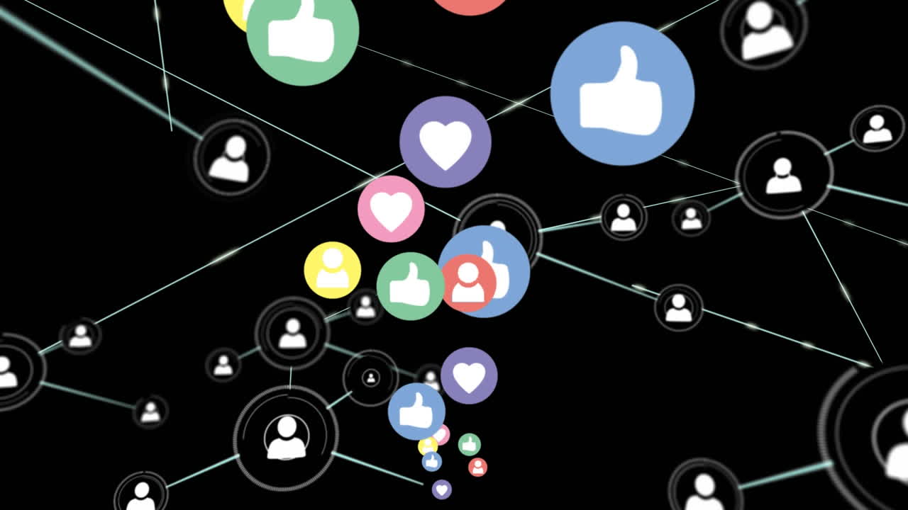 iconos de redes sociales y perfiles