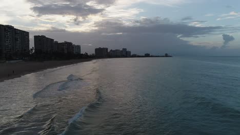 Cloudy Sunset at Hobie Beach in Puerto Rico