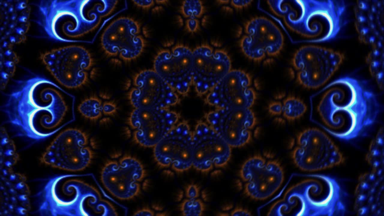 Abstract Kaleidoscope Background. Motion Graphics Pattern. 4K