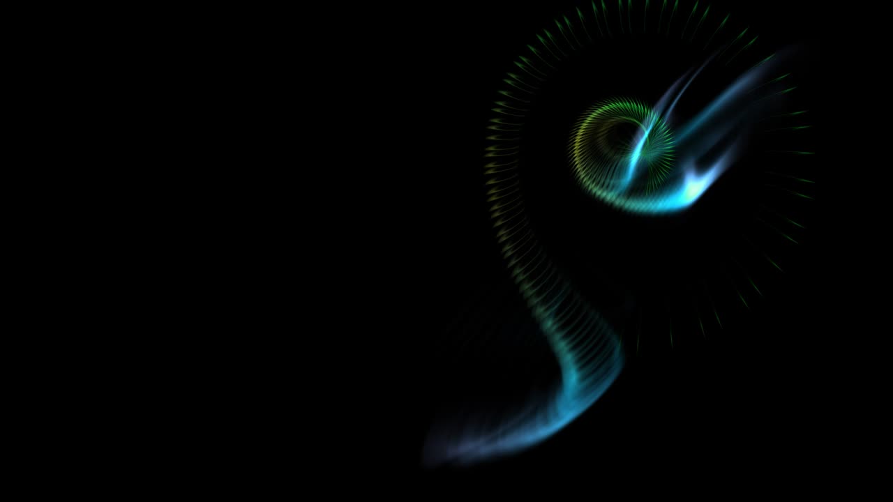 movimiento de luz en espiral.