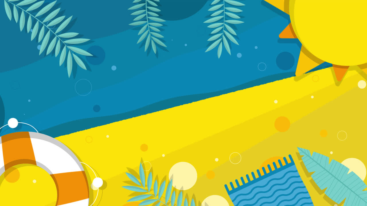 Summer Beach Scene