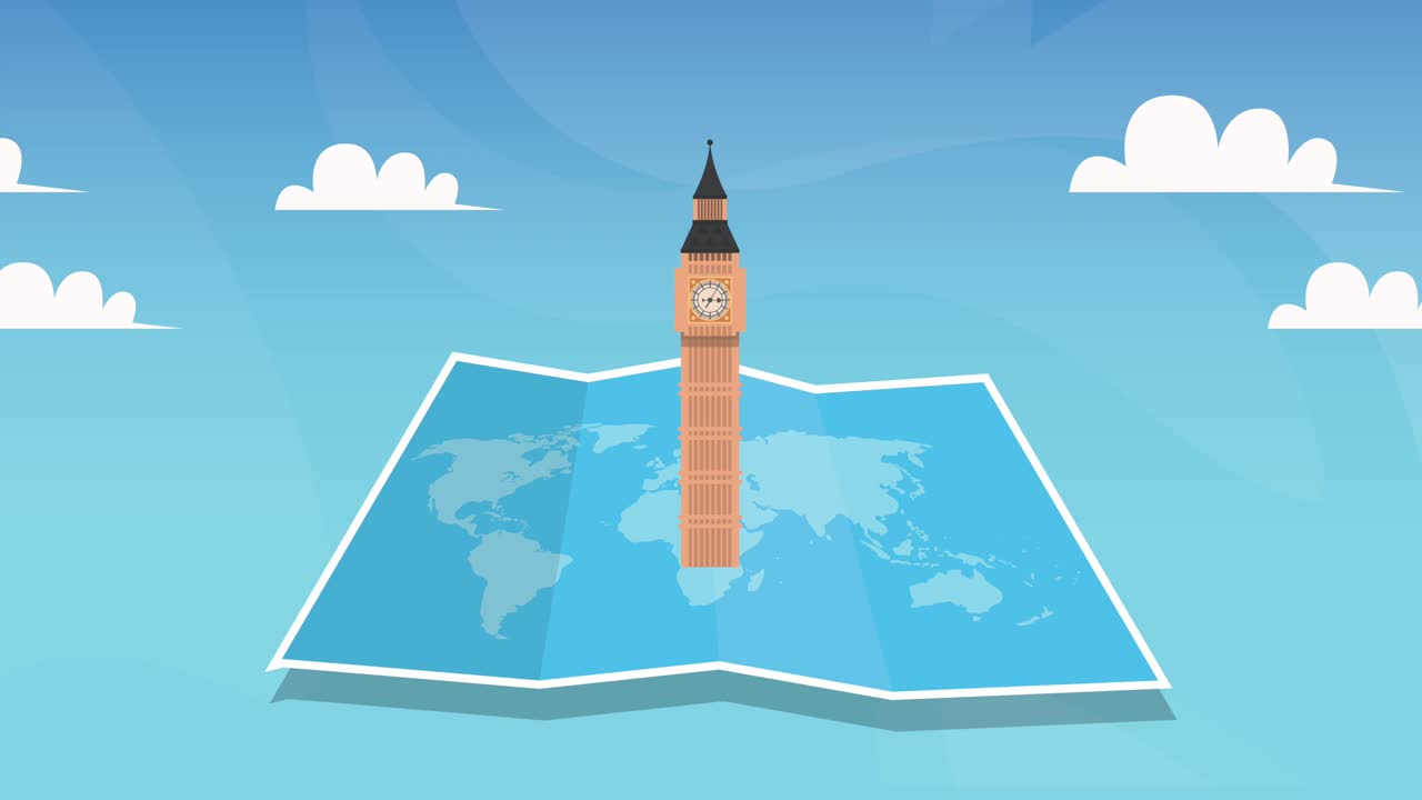 지구의 기념물에 여행 종이 지도