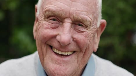 portrait of a smiling elderly man
