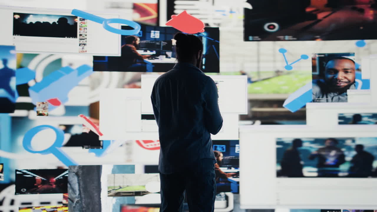 Sleepless man experiences fear of missing out by social media consumption