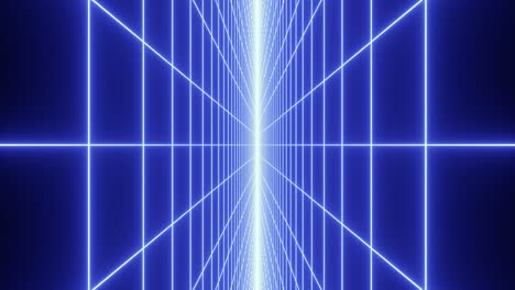 4k Retro Arcade Grid. Looped Background