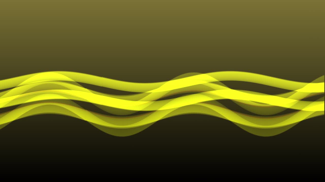 간단하고 시원한 파동 효과 노란색