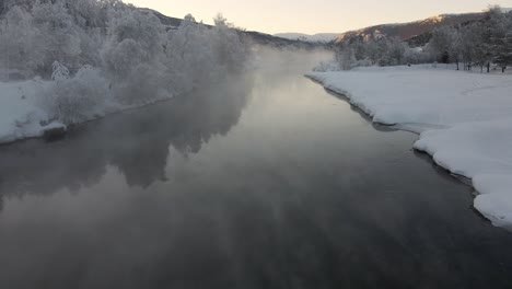 País-De-Las-Maravillas-De-Invierno-En-Noruega