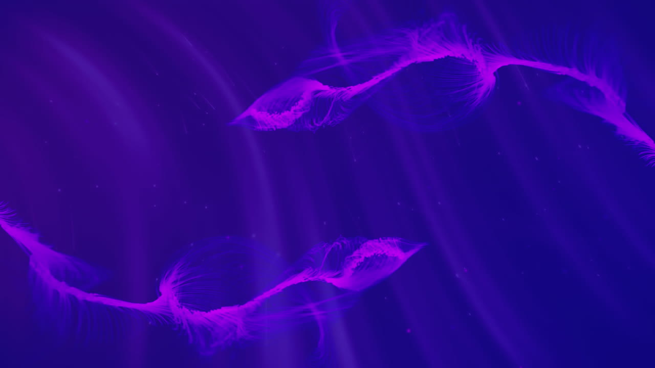 фиолетовые тропы на синем фоне и откат