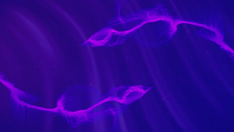 purple trails on blue background and rollback