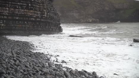 Wide-shot-with-limestone-cliff-in-background