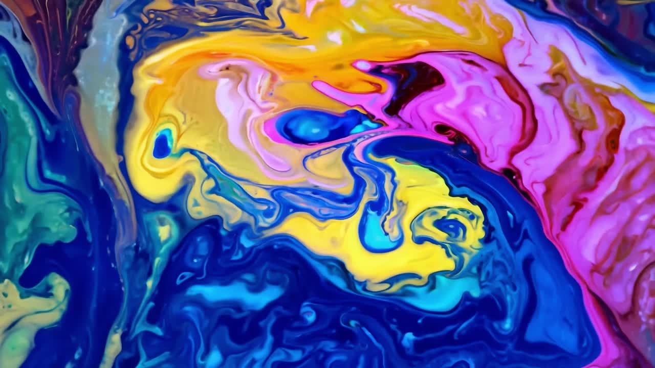 pintura de remolino abstracto