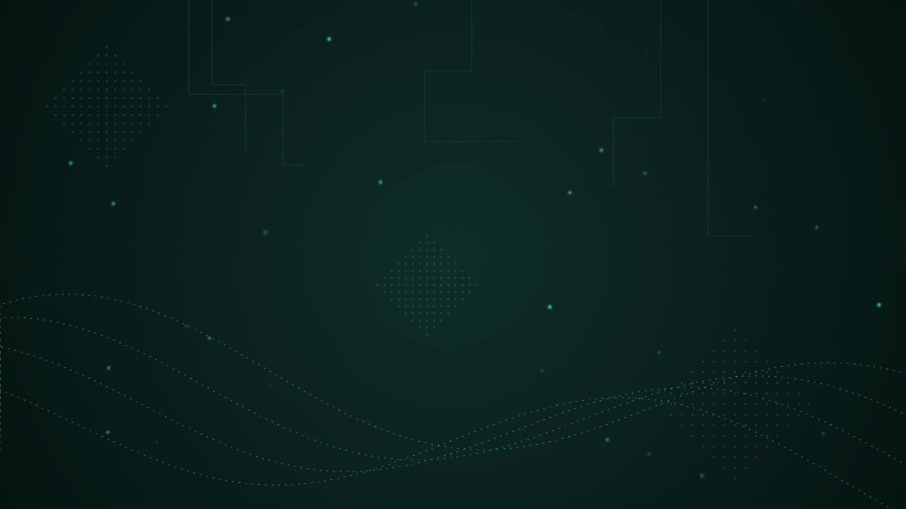 Abstract Digital Background with Moving Particles and Geometric Lines