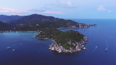 Sunset-Aerial-View-of-Thailand-Island