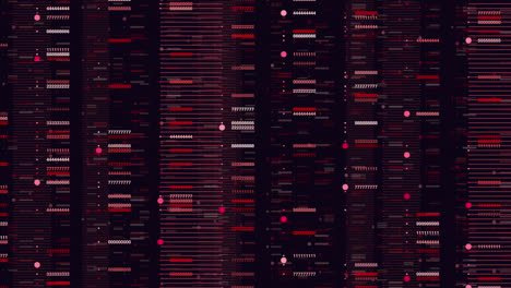 random matrix numbers pattern on dark space