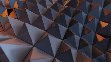 abstract triangle shape geometry background, 3d rendering.