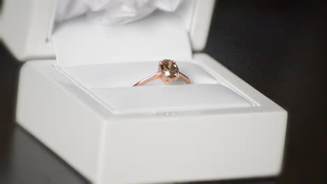 engagement ring inside ring box