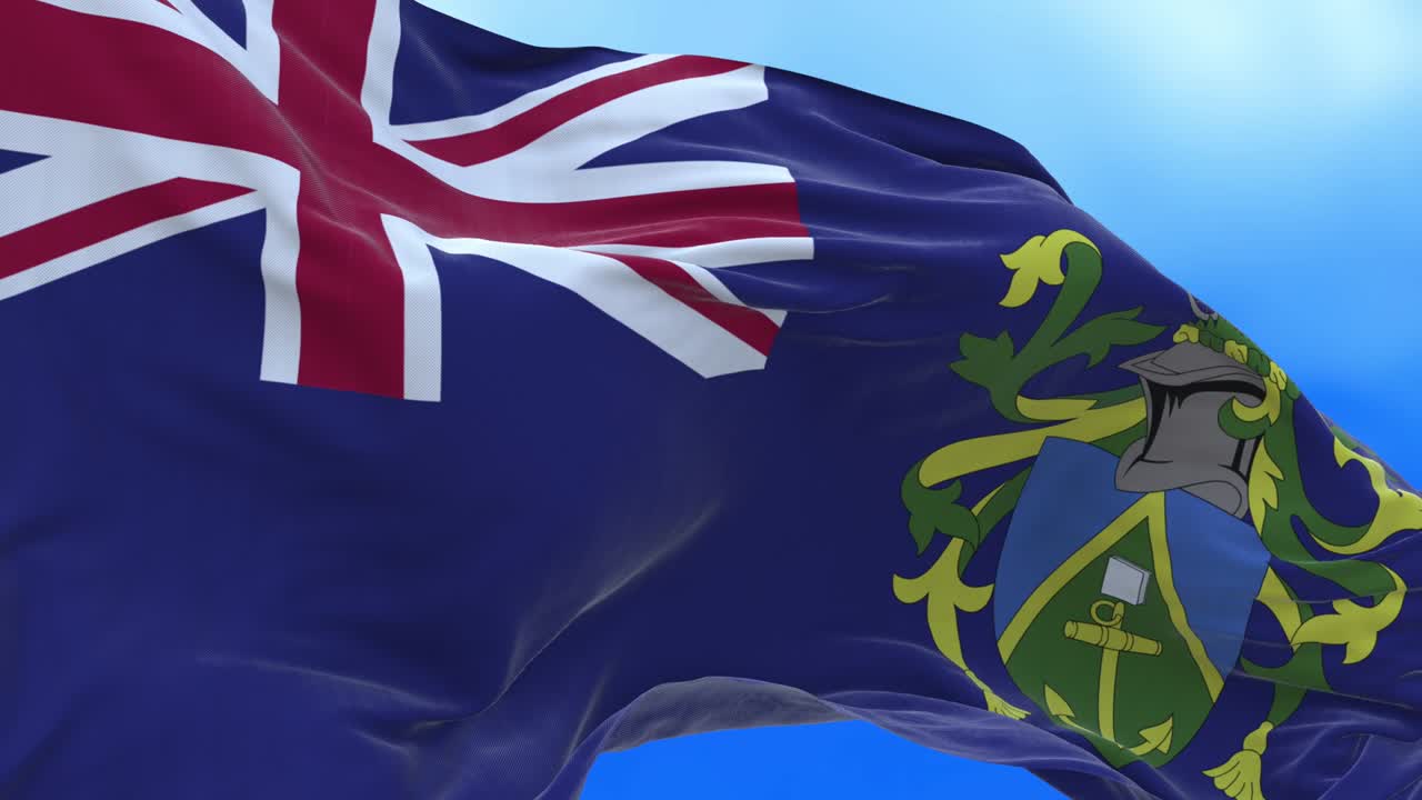 피트케인 섬의 발의 끊임없는 루프.