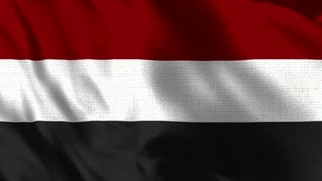 yemen flag - realistic 4k - 30 fps flag of the yemen waving in the wind.