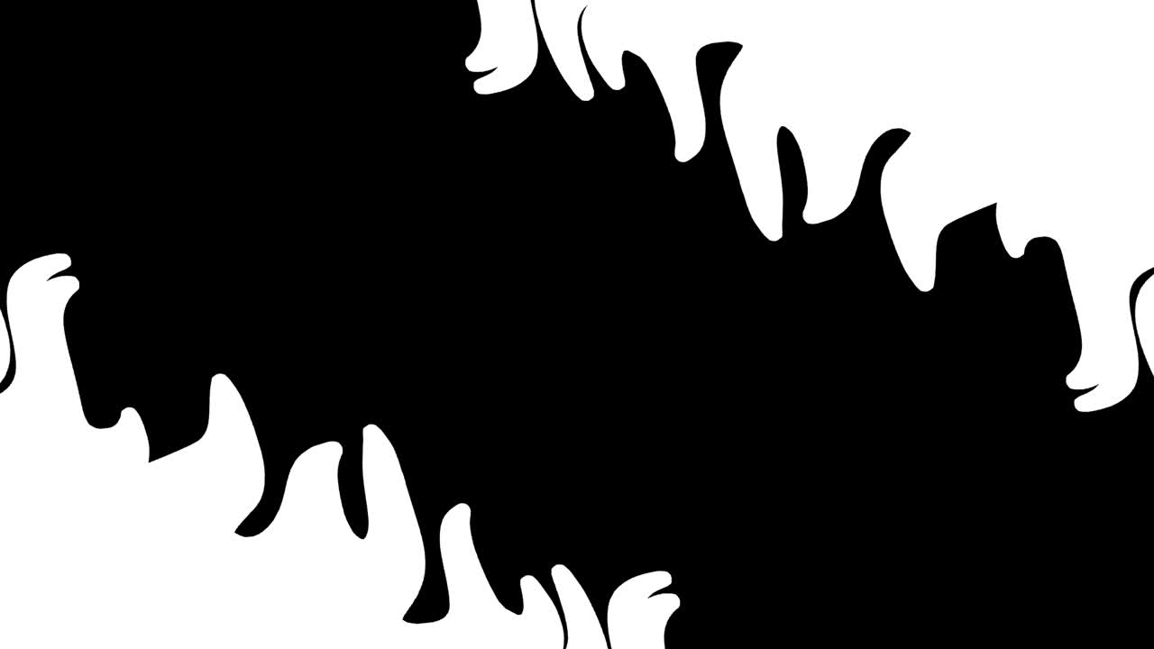 터 평면 만화 불꽃 전환 애니메이션 루프와 알파 전환 3