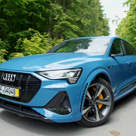 electric crossover produced by audi. audi e-tron electric luxury crossover suv