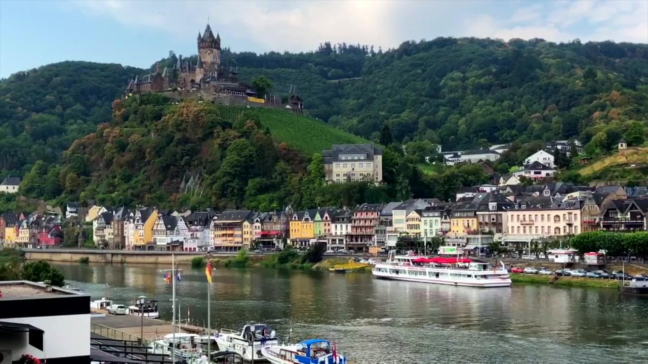 Cochem, Alemanha, Rio Mosel ou Mosela, 2018, Castelo Reichsburg, HD