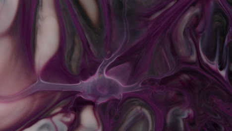 marble liquid art, purple, silver, metallic merging and colliding in paint dye visual