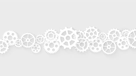 los engranajes del motor, las ruedas giran, el concepto del proceso de trabajo, el fondo del movimiento de negocios abstracto.
