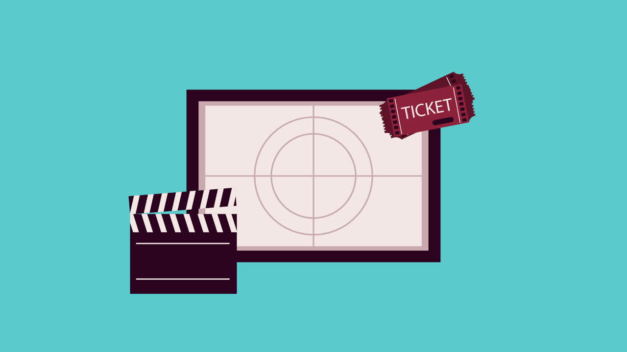 영화 장면 일러스트레이션