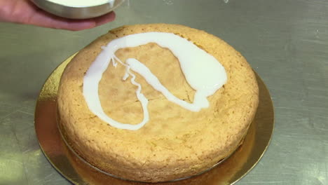 helado de un pastel