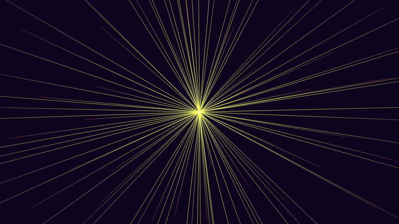 은하계의 네온 광선 빔