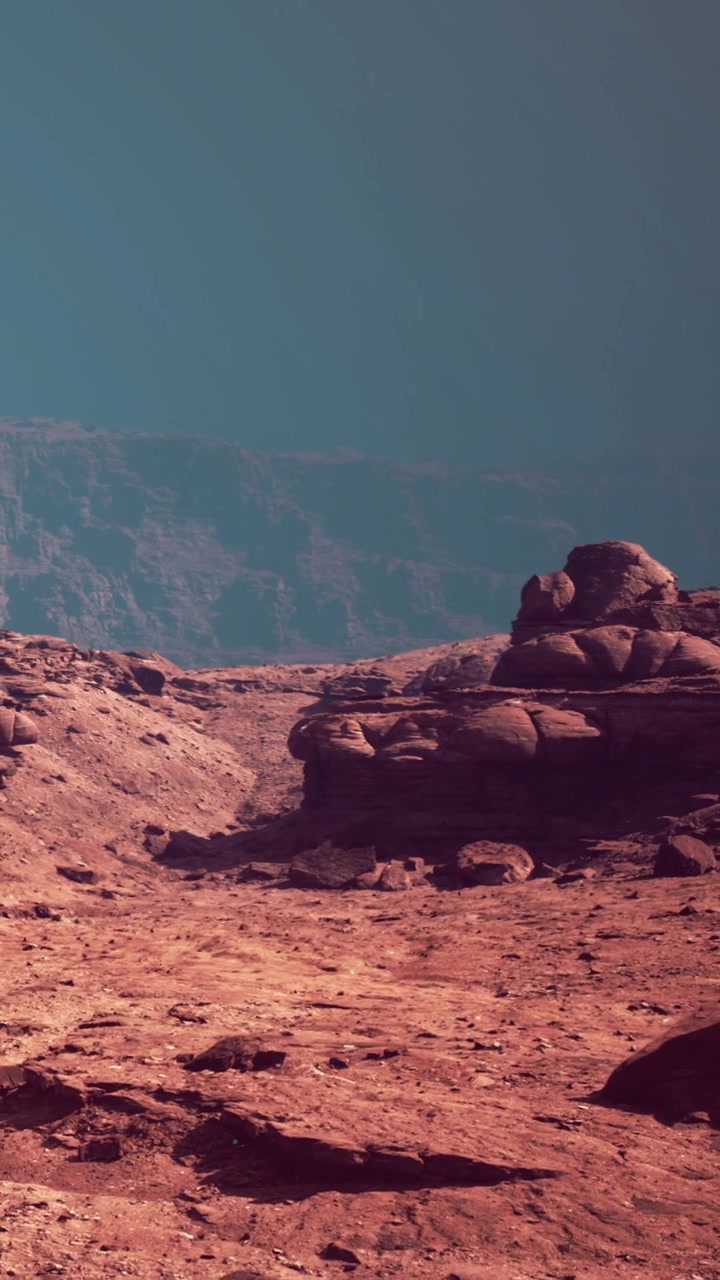 Esplorazione di terreno roccioso in un paesaggio distante durante un tempo sconosciuto