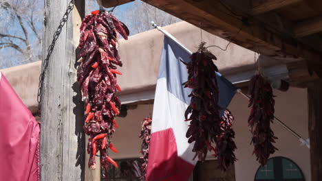 decorative dried chile peppers in santa fe