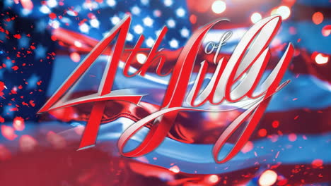 4th of july celebration with american flag background
