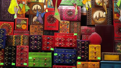 souvenirs at the market in the krakow cloth hall, poland