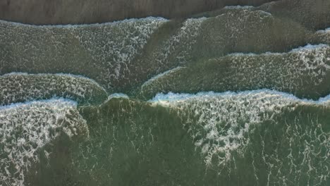 abstract wave sea beach on top view.