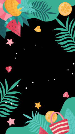 summer tropical vibes graphic design