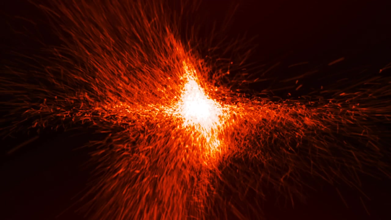 Digitally generated video of fire 