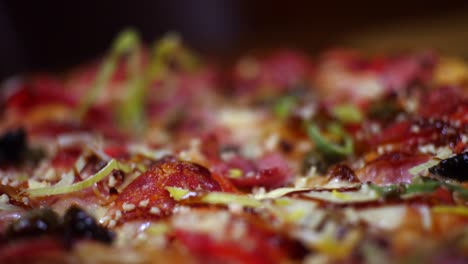 primer plano de una deliciosa rebanada de pizza