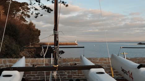 Catamarans-on-quayside-looking-out-to-sea