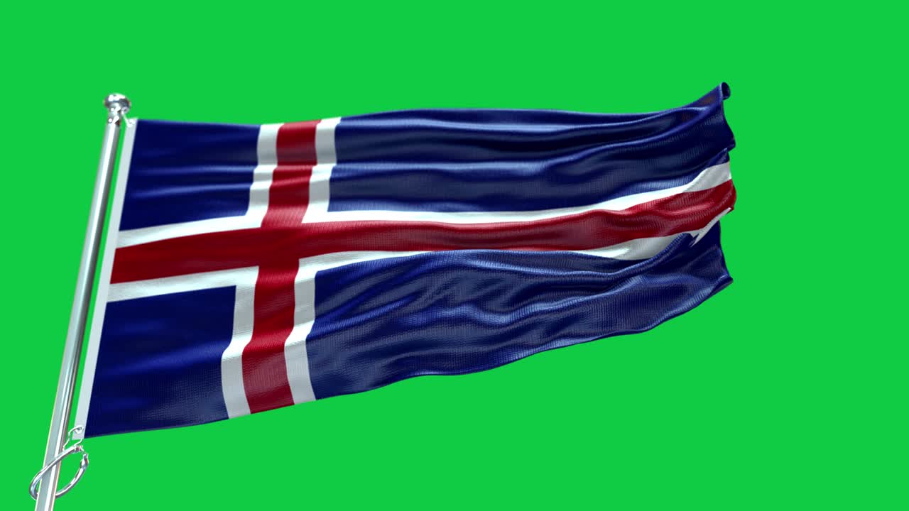 아이슬란드의 4k 매우 상세한 발 - 아이슬란드 발 높은 세부 사항 - 국가 발 아이슬란드 파동 패턴 loopable 요소