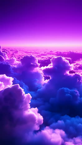 Vibrant Purple and Blue Cloudscape