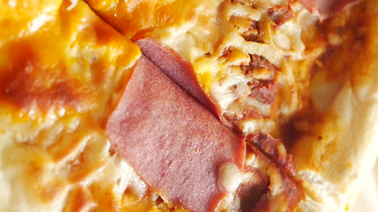 햄과 치즈 피자