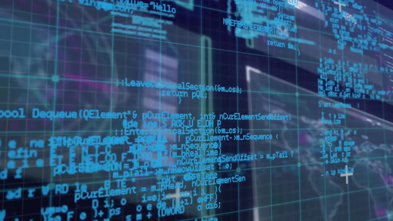 animation der datenverarbeitung an der schnittstelle