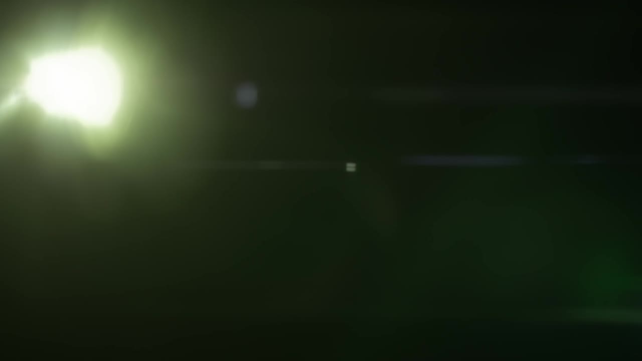 llamaradas anamórficas reales y transición de luz