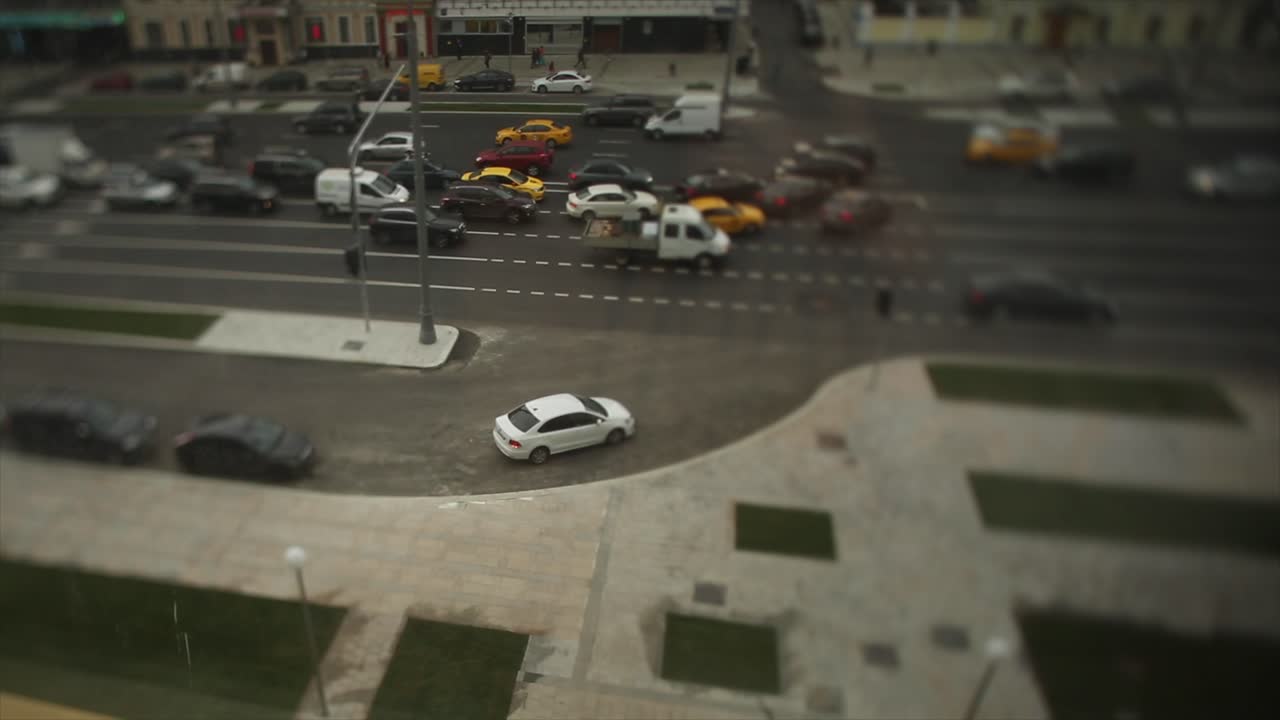 atasco de tráfico en las calles de la ciudad