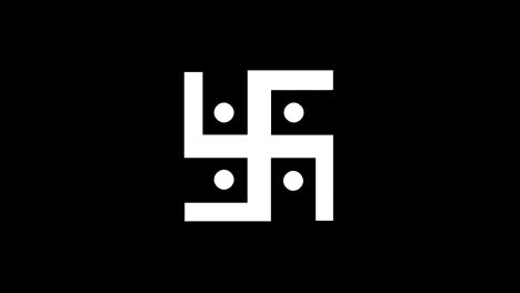 hindu swastika symbol animation