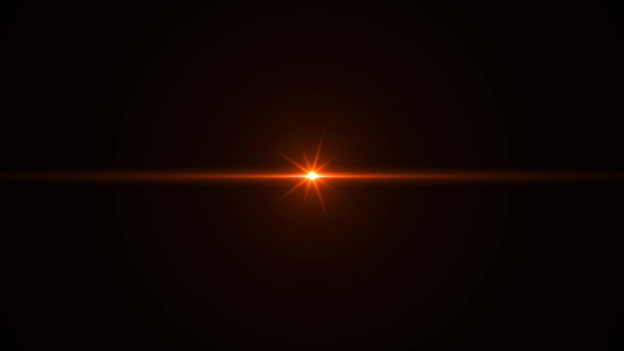 Volumetriske lys i mørket, lys nedefra, bløde optiske lens flares, skinnende animation, lysstråler