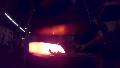 blacksmith metal forging in 4k