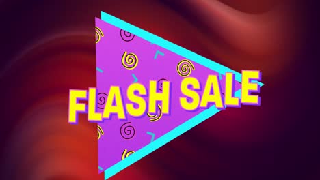 Animación-Del-Texto-De-Venta-Flash-Sobre-Formas